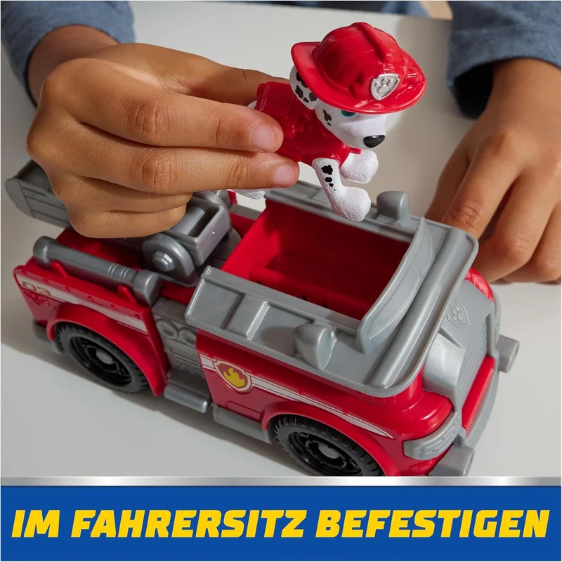 PAW PATROL, Feuerwehrauto mit Marshall Spielfigur