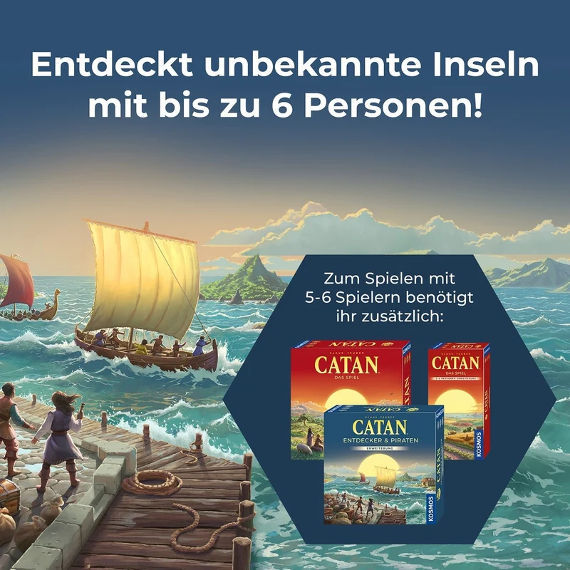 CATAN Entdecker & Piraten 5–6 Spieler Erweiterung – Kosmos