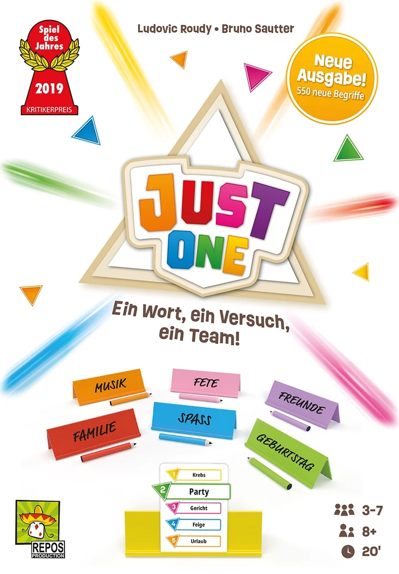 Just One Kooperatives Partyspiel – Spiel des Jahres 2019