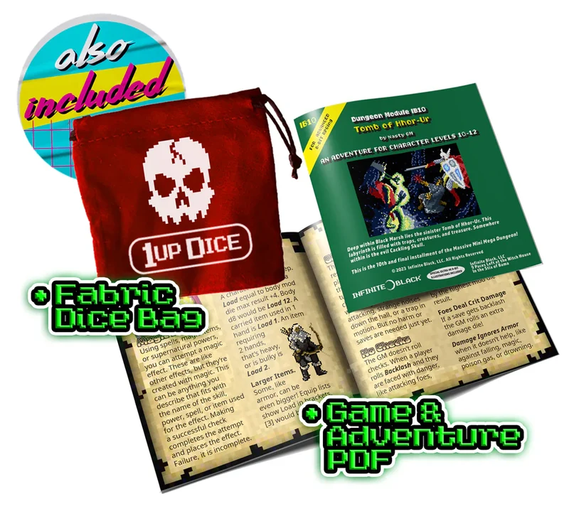 1UP-Dice: Cackling Skull