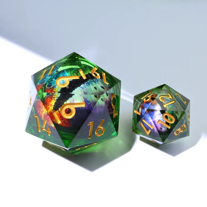 Arcane Dragon Eye – XL D20 (33 mm, Flüssigkern)