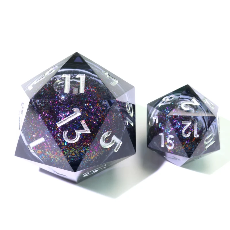 Dice of Dragonkind – Black XL Liquidcore D20 (33 mm)