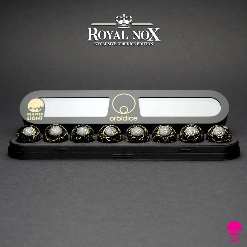 Orbidice Royal Nox – Black & Gold Edition (Kugelwürfel-Set)