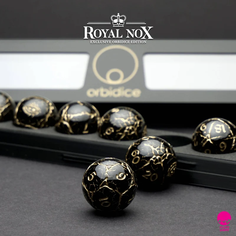 Orbidice Royal Nox – Black & Gold Edition (Kugelwürfel-Set)