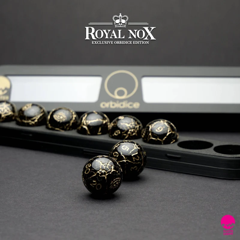 Orbidice Royal Nox – Black & Gold Edition (Kugelwürfel-Set)