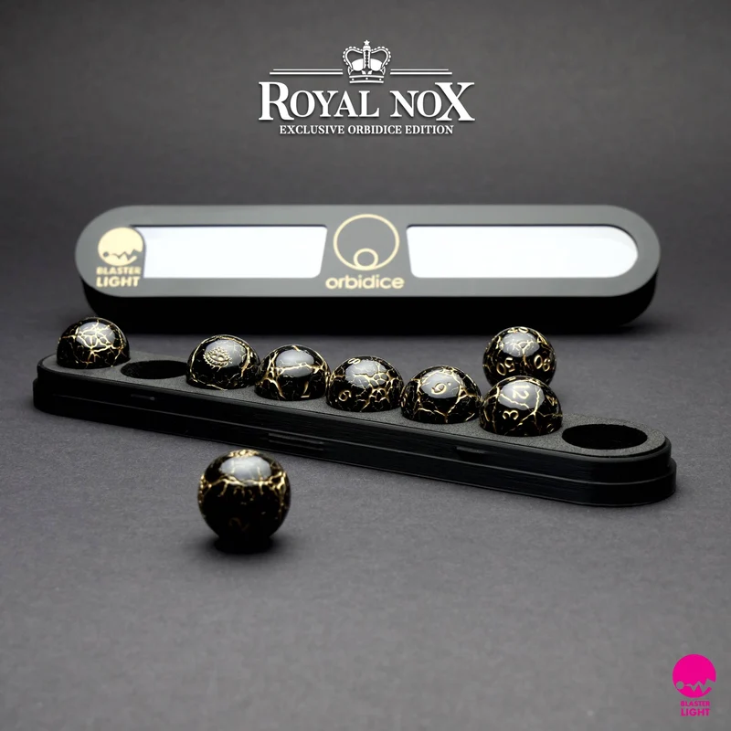 Orbidice Royal Nox – Black & Gold Edition (Kugelwürfel-Set)