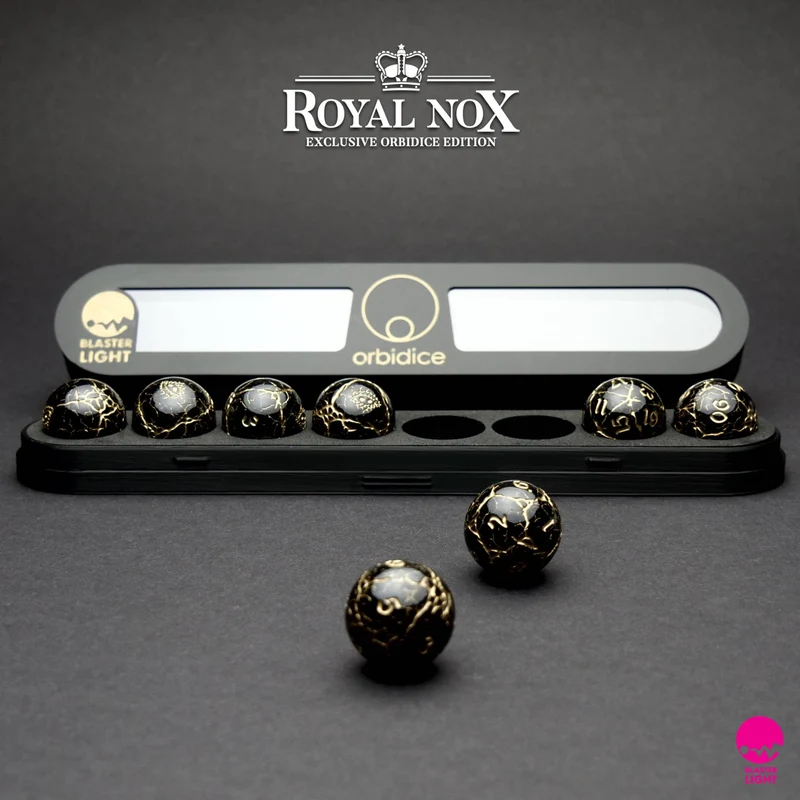 Orbidice Royal Nox – Black & Gold Edition (Kugelwürfel-Set)