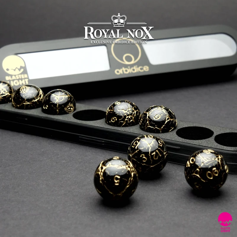 Orbidice Royal Nox – Black & Gold Edition (Kugelwürfel-Set)