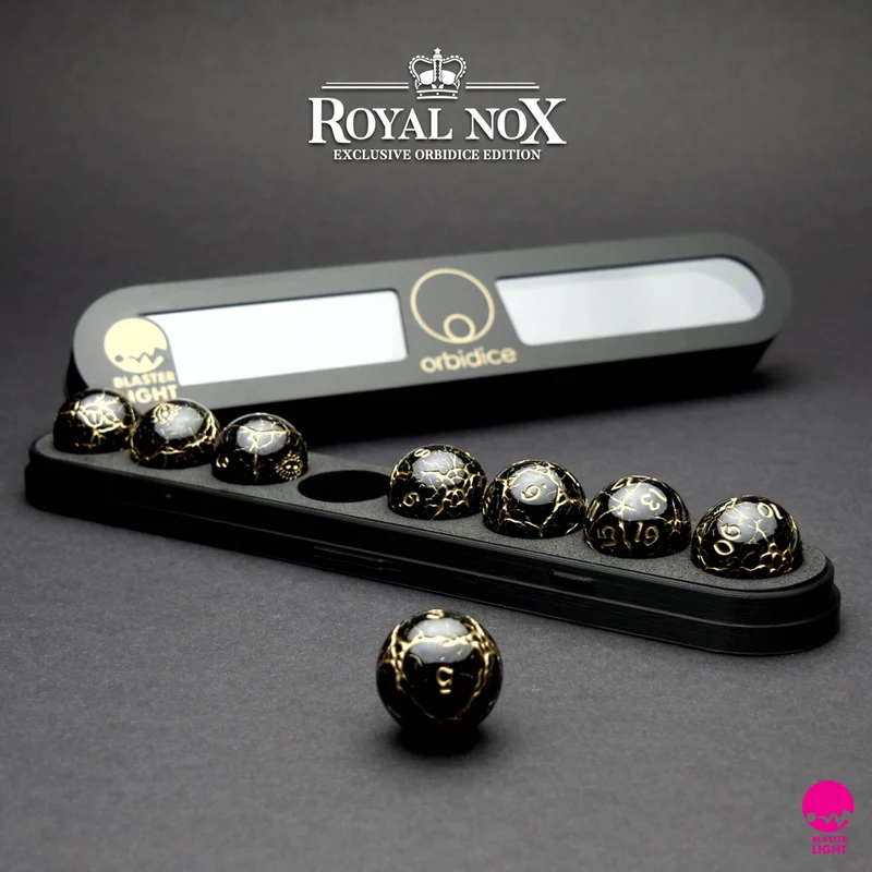 Orbidice Royal Nox – Black & Gold Edition (Kugelwürfel-Set)