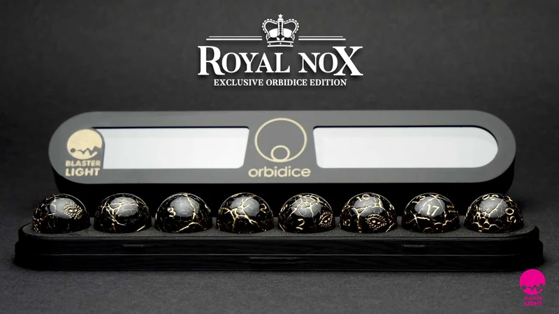 Orbidice Royal Nox – Black & Gold Edition (Kugelwürfel-Set)