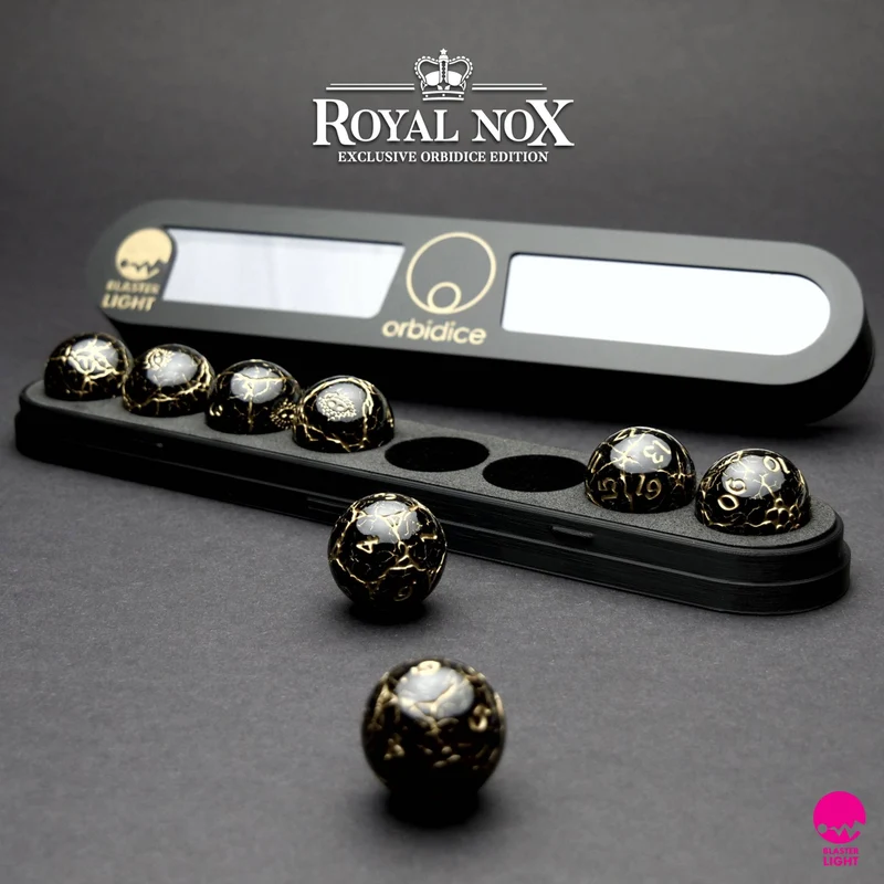 Orbidice Royal Nox – Black & Gold Edition (Kugelwürfel-Set)