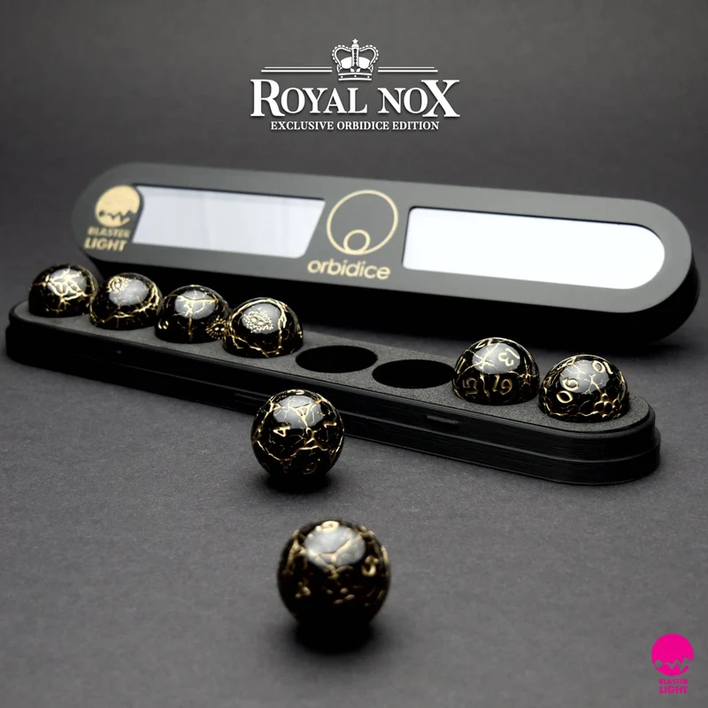 Orbidice Royal Nox – Black & Gold Edition (Kugelwürfel-Set)