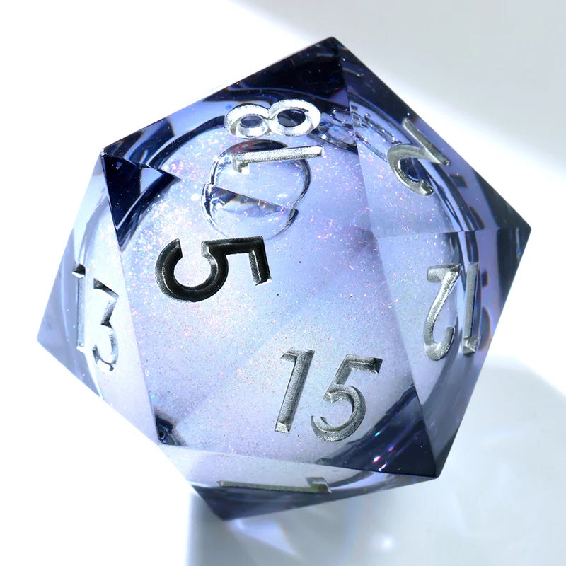 Dice of Dragonkind - White XL Liquidcore D20 (33 mm)