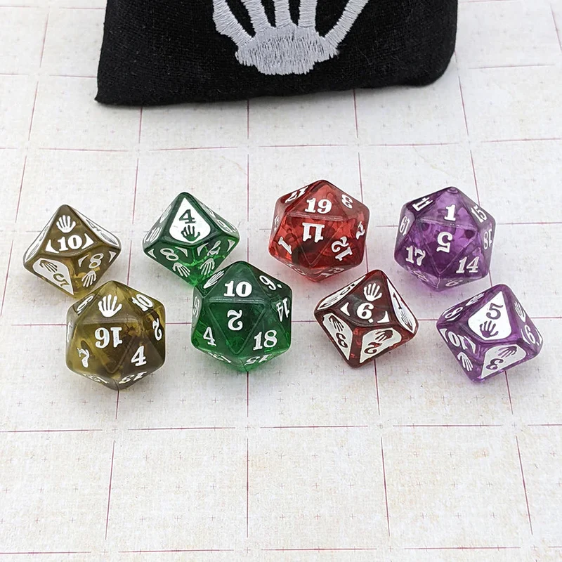 Eldritch Blast Dice (8 Würfel + Beutel)