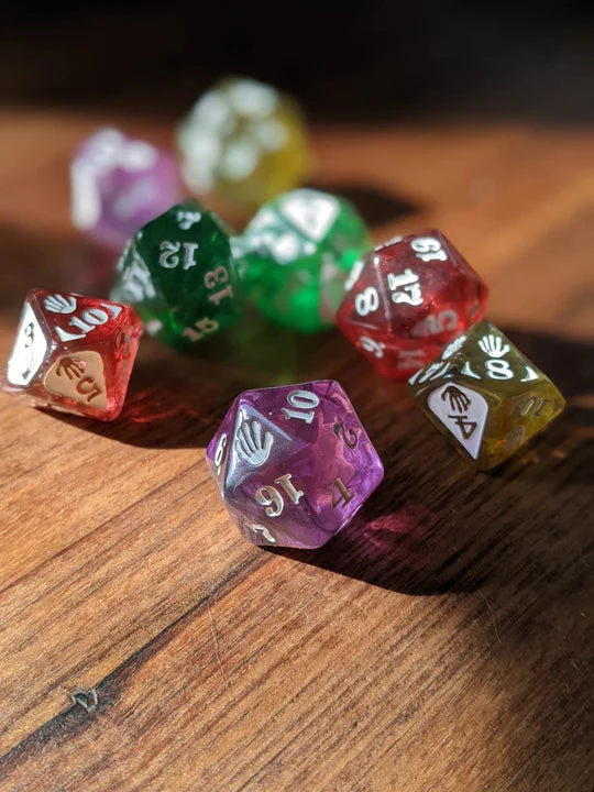 Eldritch Blast Dice (8 Würfel + Beutel)