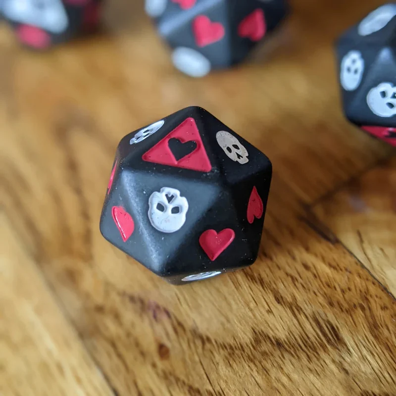 Death Saving Throw Dice (5 Würfel + Beutel)