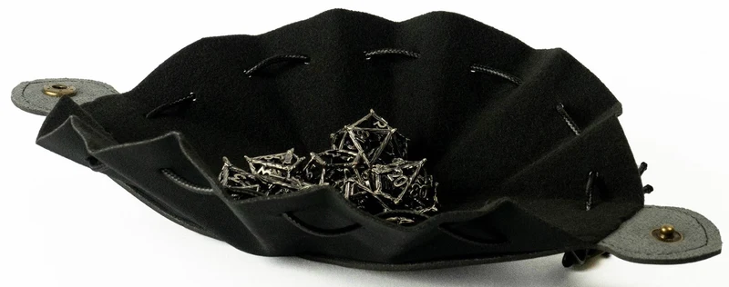 2in1 Würfelbeutel und Würfelunterlage Black