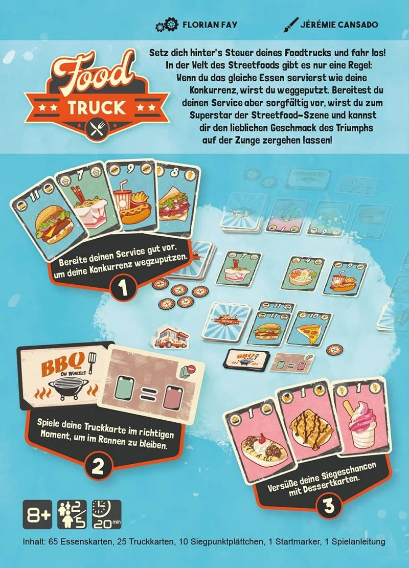 Foodtruck Kartenspiel ab 8 Jahren – Gigamic