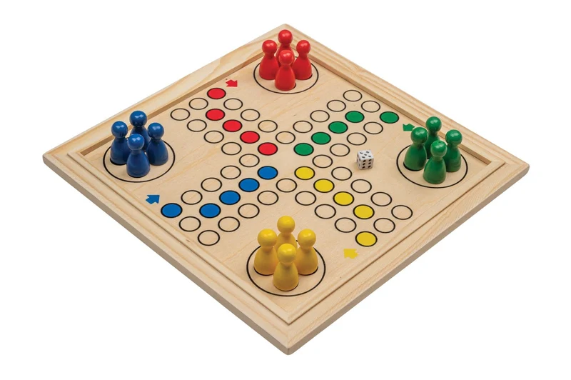 Holz Spielesammlung Mini mit 4 Spielen – Philos
