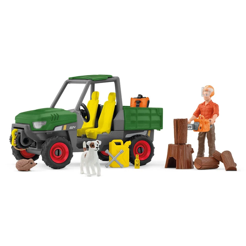 Waldbauer mit Geländewagen – Schleich Farm World