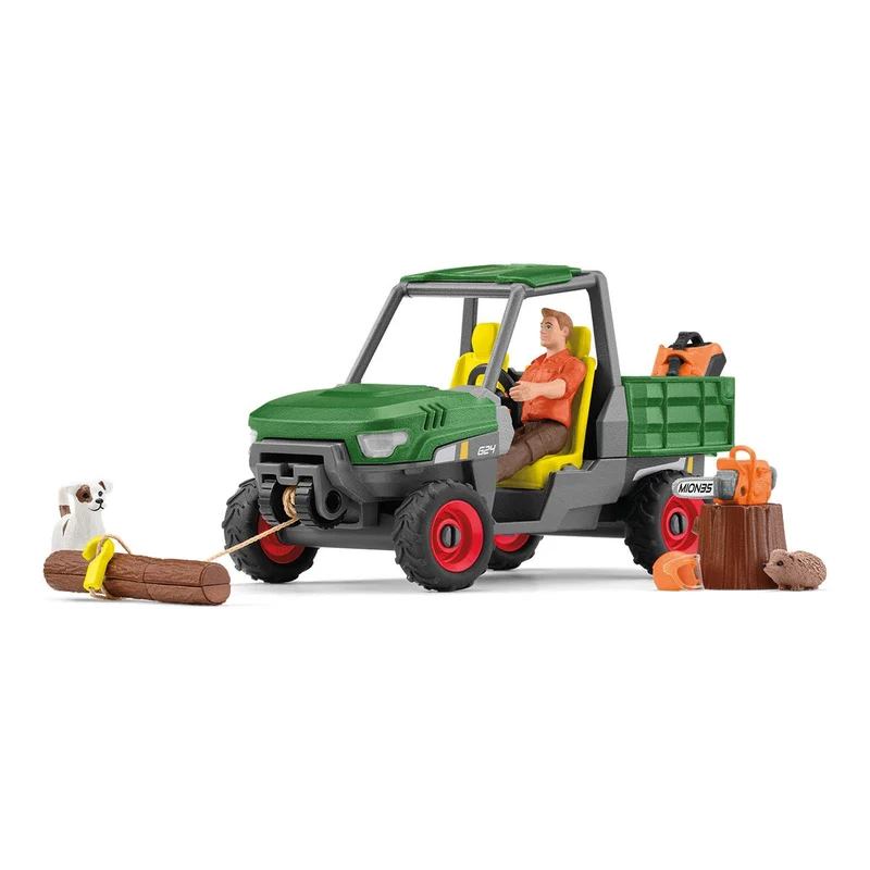 Waldbauer mit Geländewagen – Schleich Farm World