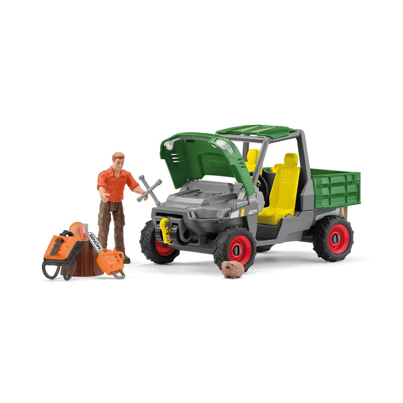 Waldbauer mit Geländewagen – Schleich Farm World