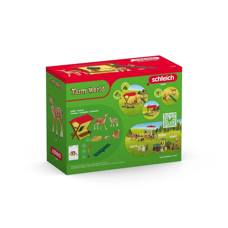 Spielset Fütterung der Waldtiere mit Futterkrippe - Schleich Farm World