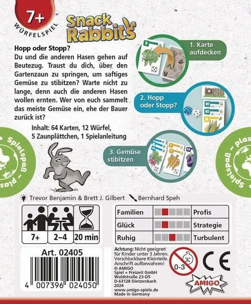 Snack Rabbits – Kartenspiel mit Würfeln