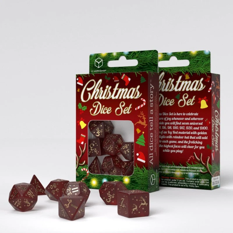 Christmas Dice Set Rentier