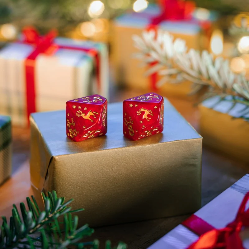 Christmas Dice Set Rentier