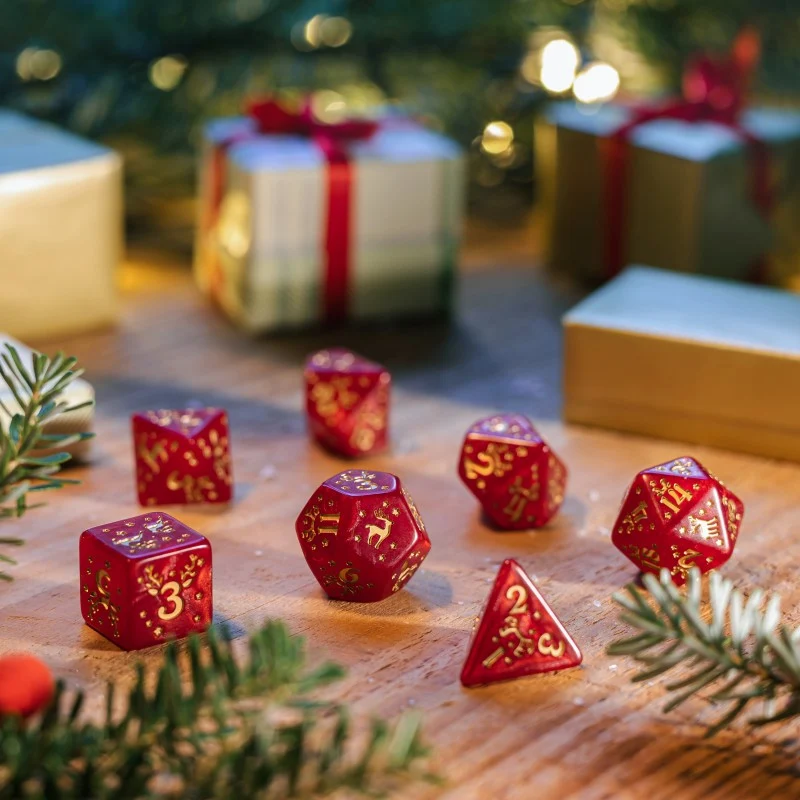 Christmas Dice Set Rentier