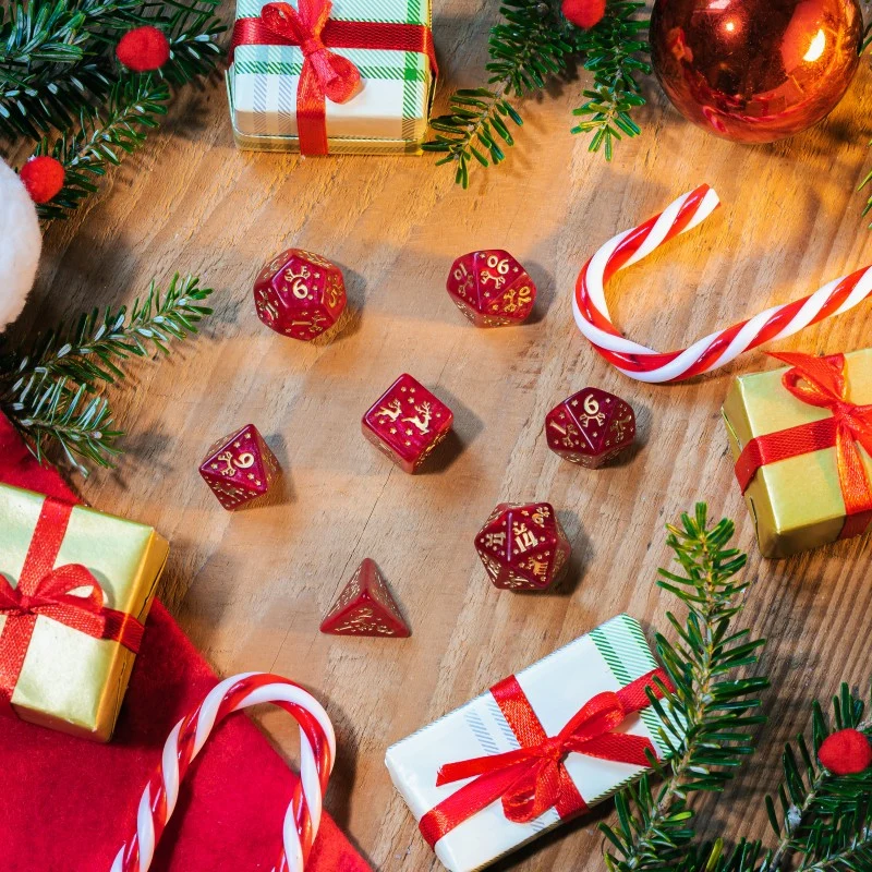 Christmas Dice Set Rentier