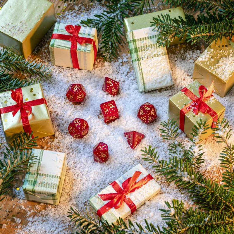 Christmas Dice Set Rentier