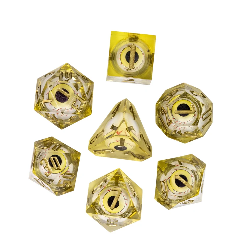 Eyeball Flüssigwürfel gelb
