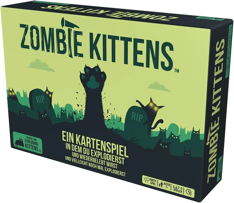 Exploding Kittens: Zombie Kittens – Party-Kartenspiel