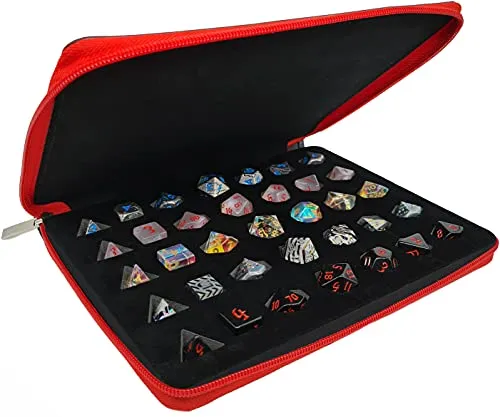 Würfeltasche rot/schwarz