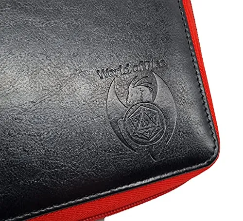 Würfeltasche rot/schwarz
