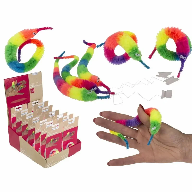 Magischer Wurm Regenbogen 22cm