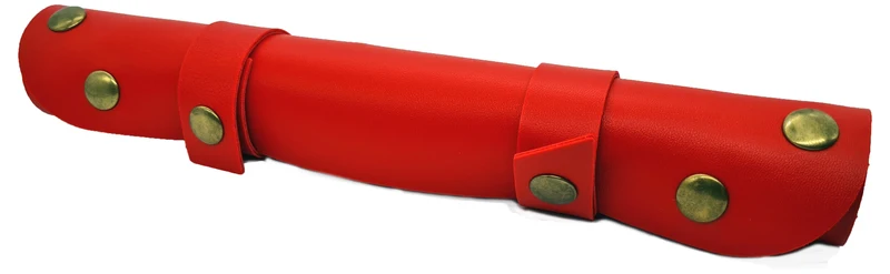 Würfelteller Kunstleder rot