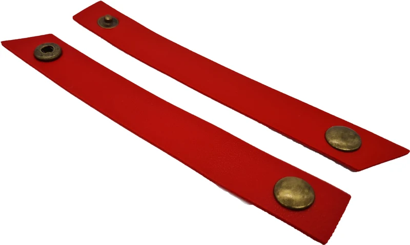 Würfelteller Kunstleder rot