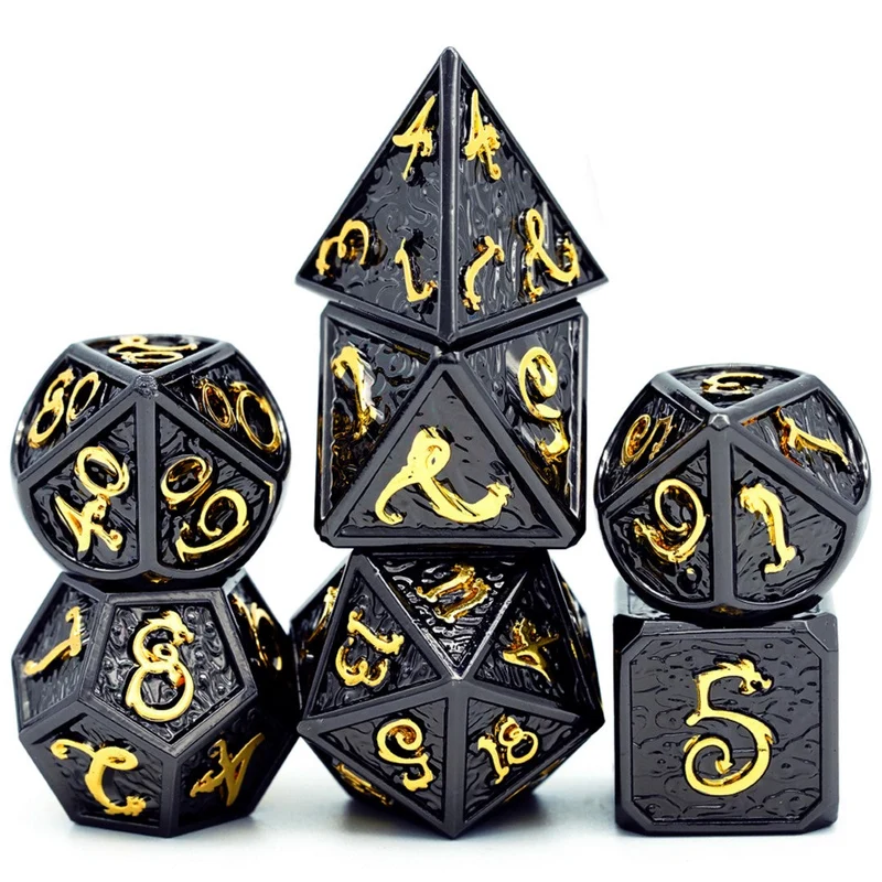 Drachenwürfel Black Gold