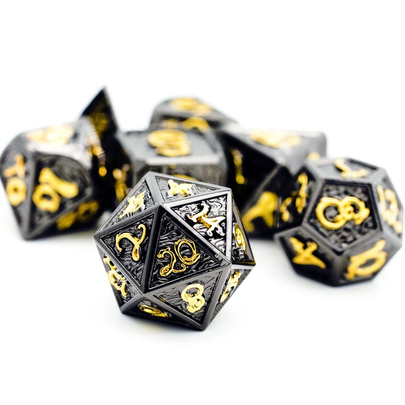 Drachenwürfel Black Gold