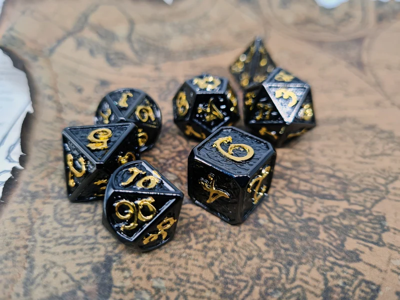 Drachenwürfel Black Gold