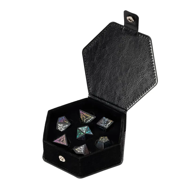 Obsidian Rainbow Ornament