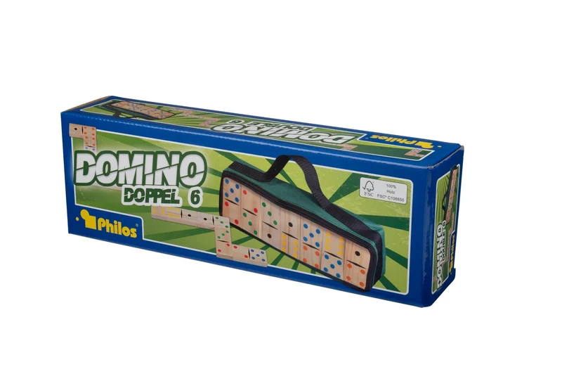 Domino Doppel 6 groß aus FSC-Holz – Philos