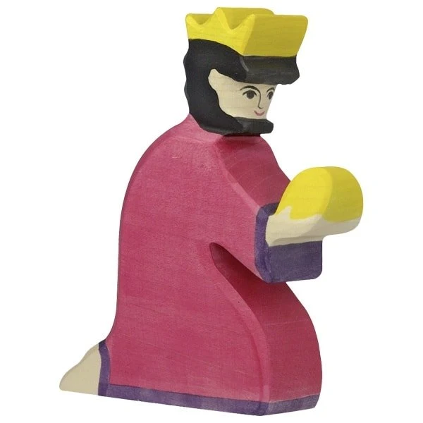 Spielfigur - Krippenfigur - Balthasar rot