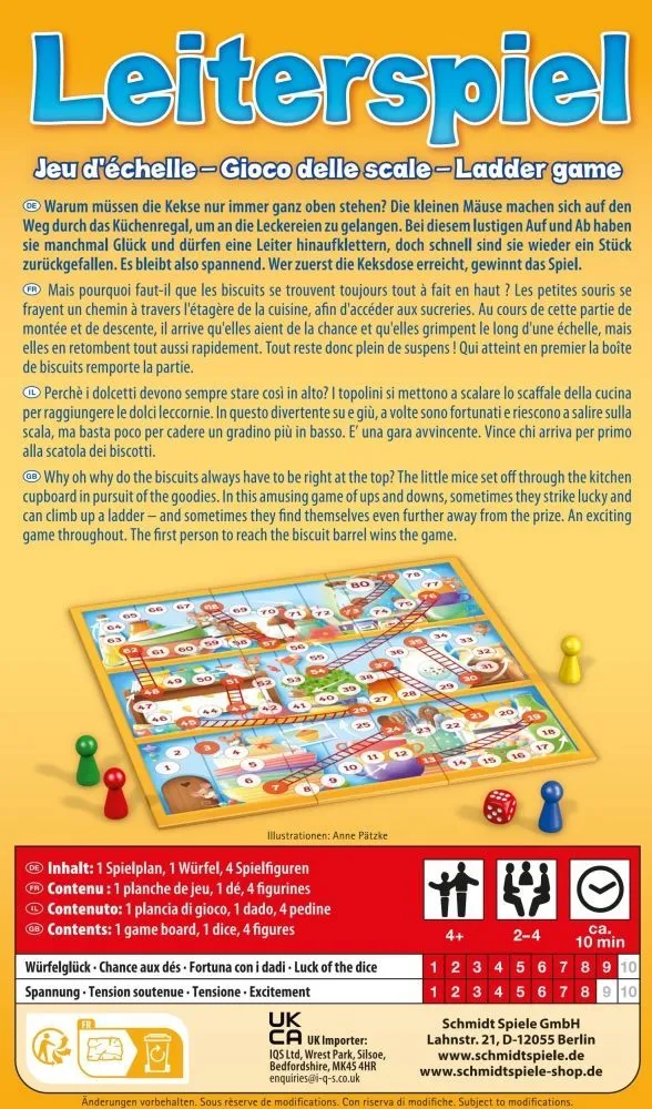 Leiterspiel, Reisespiel in der Metalldose