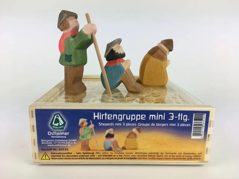 Ostheimer Hirtengruppe Miniatur - Weihnachtskrippe