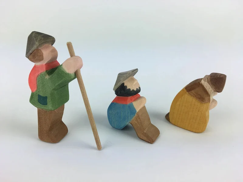 Ostheimer Hirtengruppe Miniatur - Weihnachtskrippe