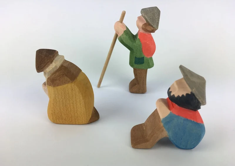 Ostheimer Hirtengruppe Miniatur - Weihnachtskrippe